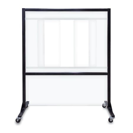 United Visual Products Slim Enclosed Corkboard, 36"x48", Black Alum Frame/Black UVEB3648-BLACK-BLACK